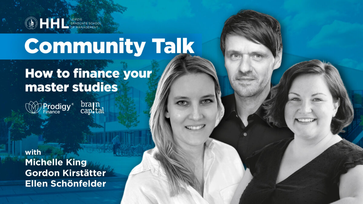 HHL Community Talk 2024 05 Thumbnail How to finance your studies